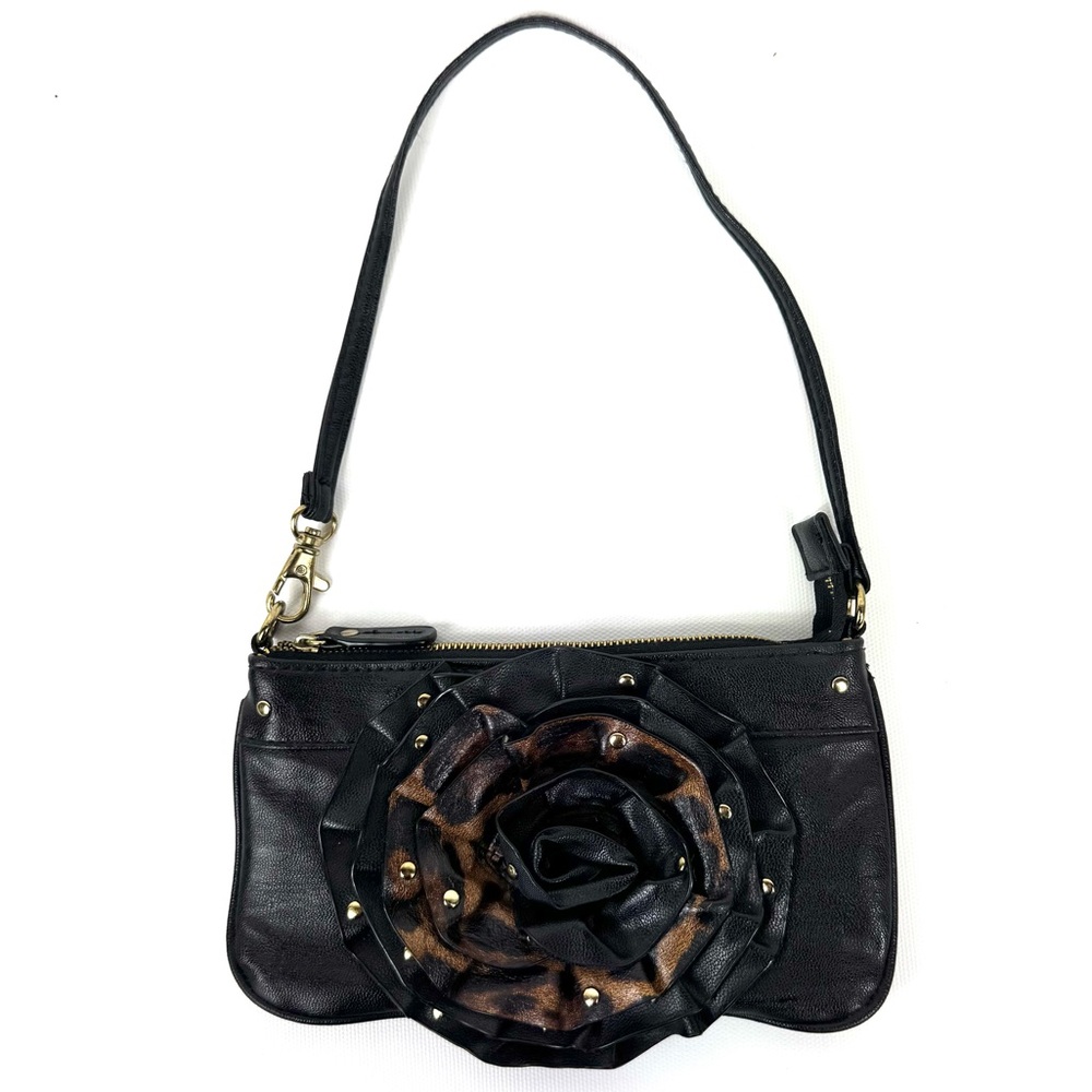 Steve Madden Black mini bag  - animal print flower